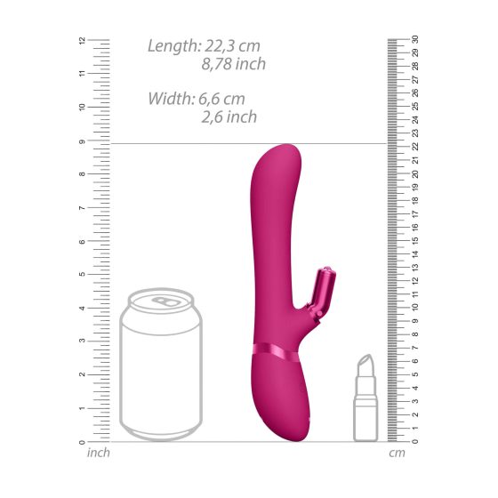 Vive Chou - akkus, cserélhető fejes csiklókaros vibrátor  (pink)