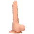 RealRock Dong 7 - élethű, herés dildó (17 cm, testszínű)