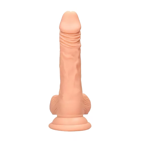 RealRock Dong 7 - élethű, herés dildó (17 cm, testszínű)