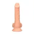 RealRock Dong 7 - élethű, herés dildó (17cm) - natúr