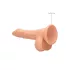 RealRock Dong 7 - élethű, herés dildó (17 cm, testszínű)