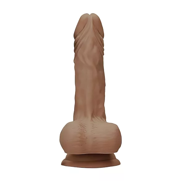 RealRock Dong 7 - herés élethű dildó (sötét natúr, 17 cm)