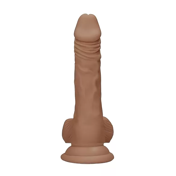 RealRock Dong 7 - herés élethű dildó (sötét natúr, 17 cm)