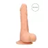RealRock Dong 8 - élethű, herés dildó (20cm) - natúr