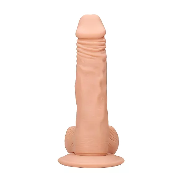 RealRock Dong 8 - élethű, herés dildó (20 cm, testszínű)