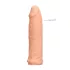RealRock Penis Sleeve 6 - péniszköpeny (17 cm, testszínű)