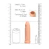 RealRock Penis Sleeve 6 - péniszköpeny (17 cm, testszínű)