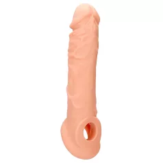   RealRock Penis Sleeve 8 - péniszköpeny (21 cm, testszínű)