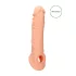 RealRock Penis Sleeve 8 - péniszköpeny (21cm) - natúr