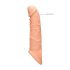 RealRock Penis Sleeve 8 - péniszköpeny (21cm) - natúr