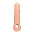 RealRock Penis Sleeve 8 - péniszköpeny (21cm) - natúr