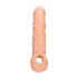 RealRock Penis Sleeve 8 - péniszköpeny (21cm) - natúr