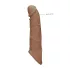 RealRock Penis Sleeve 8 - péniszköpeny (21 cm) - sötét natúr