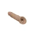 RealRock Penis Sleeve 8 - péniszköpeny (21 cm) - sötét natúr