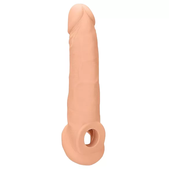 RealRock Penis Sleeve 9 - péniszköpeny (21,5 cm, testszínű)