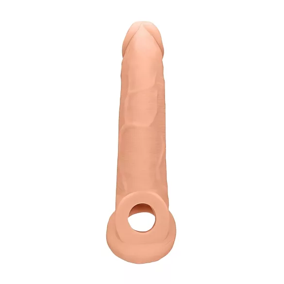 RealRock Penis Sleeve 9 - péniszköpeny (21,5 cm, testszínű)