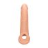 RealRock Penis Sleeve 9 - péniszköpeny (21,5cm) - natúr