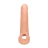 RealRock Penis Sleeve 9 - péniszköpeny (21,5cm) - natúr