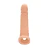 RealRock Penis Sleeve 9 - péniszköpeny (21,5cm) - natúr