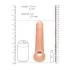 RealRock Penis Sleeve 9 - péniszköpeny (21,5 cm, testszínű)