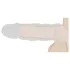 RealRock Penis Sleeve 9 - péniszköpeny (21,5 cm) - sötét natúr