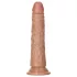 RealRock Slim - realisztikus dildó 15,5cm (sötét natúr)