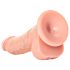 RealRock - tapadókorongos, realisztikus dildó - 15,5cm (natúr)