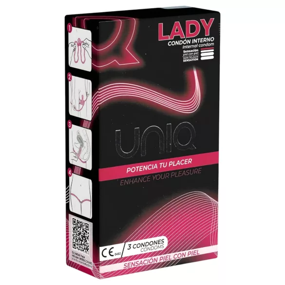 Uniq Lady - női óvszer (3 db)