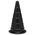 Doc Johnson TitanMen Anal Stretcher - kúpos anál tágító plug (fekete) - 15 cm