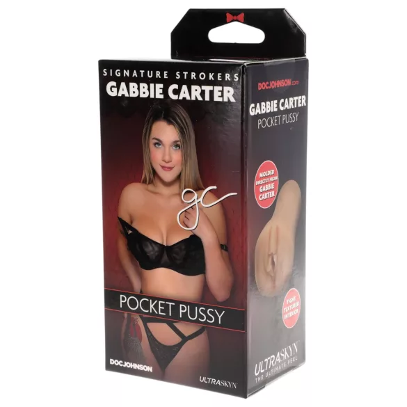 Doc Johnson Gabbie Carter - élethű Ultraskyn műpunci maszturbátor (testszínű)