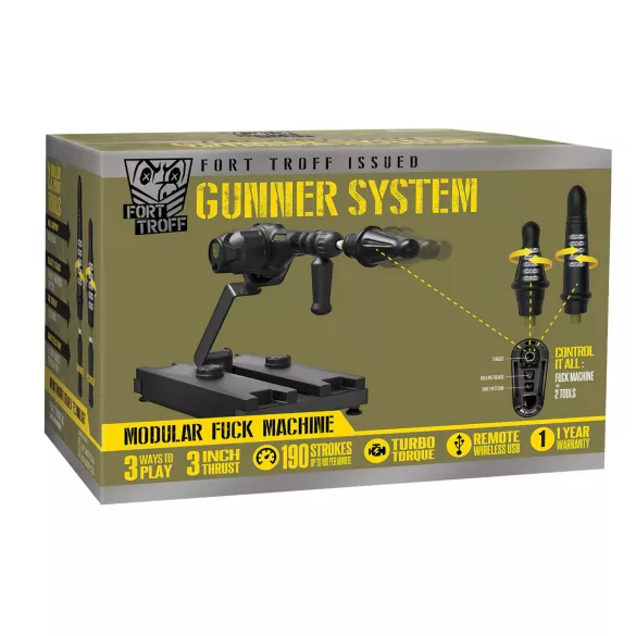 Doc Johnson Gunner System - lökő szexgép (fekete)