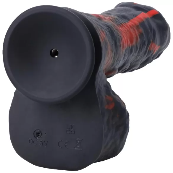 Doc Johnson Mini F-Machine Tendril - távirányítós lökő vibrátor (piros)