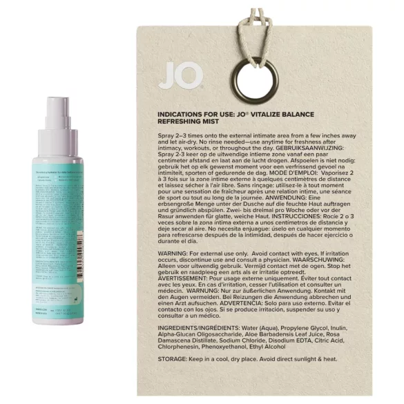 System JO Vitalize - intim frissítő permet (60ml)