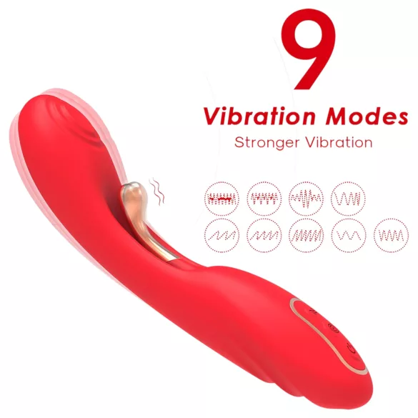 Bestoy - nyelves G-pont vibrátor (piros)