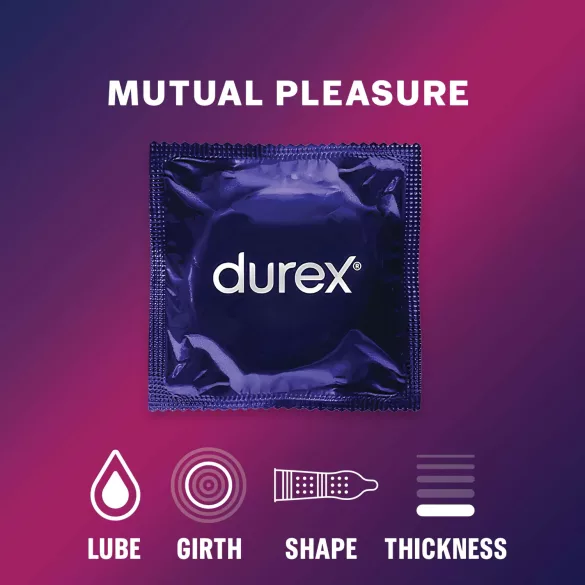 Durex Mutual Pleasure - késleltető óvszer (3 db)