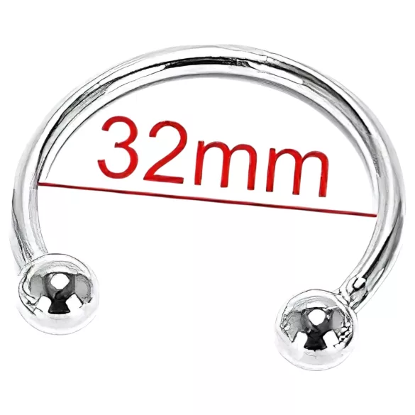 Rozsdamentes fém makkgyűrű - ejakuláció késleltetéshez (32 mm)