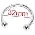 Rozsdamentes fém makkgyűrű - ejakuláció késleltetéshez (32 mm)
