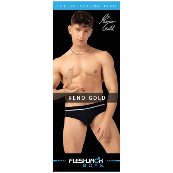 Fleshjack Reno Gold - élethű dildó (natúr)