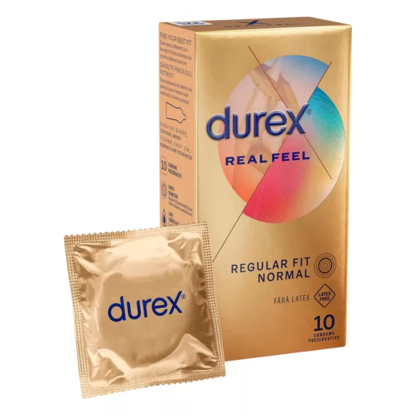 Durex Real Feel - latexmentes óvszer (10 db)