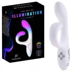   Paradise Illumination - világító csiklókaros vibrátor (fehér)