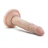 Dr. Skin 5 - tapadókorongos élethű dildó - natúr (14,5cm)