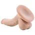 Dr. Skin 4 - tapadókorongos, herés élethű dildó - natúr (12cm)