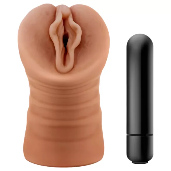 M For Men Sofia - vibrációs műpunci maszturbátor (testszínű)