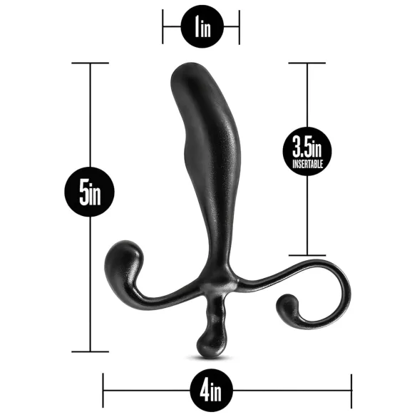 Anal Adventures - prosztata dildó (fekete)