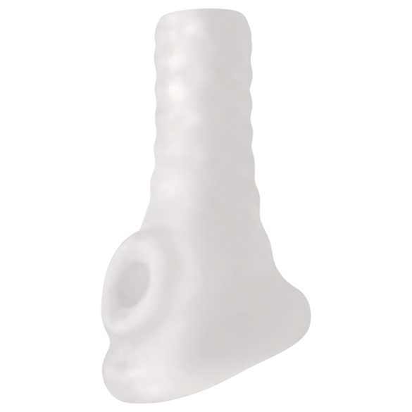 Perfect Fit Breeder - nyitott péniszköpeny (10 cm) - fehér