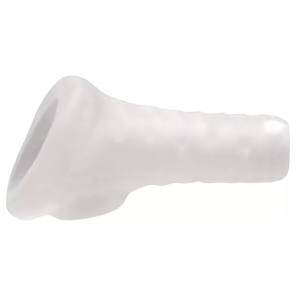 Perfect Fit Breeder - nyitott péniszköpeny (10 cm) - fehér