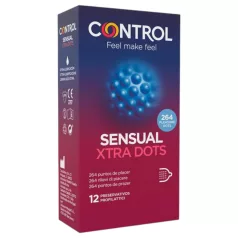 Control - extra pontozott óvszer (12 db)