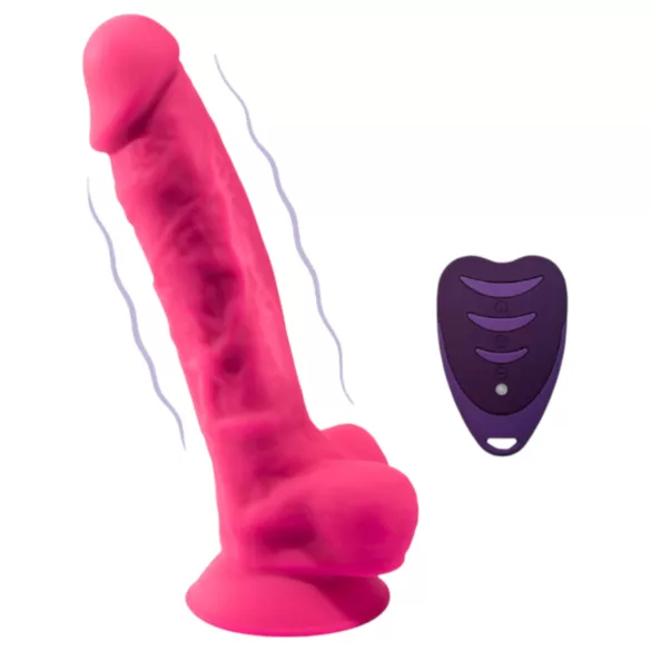 Silexd - tapadótalpas, herés vibrátor távirányítóval (pink)