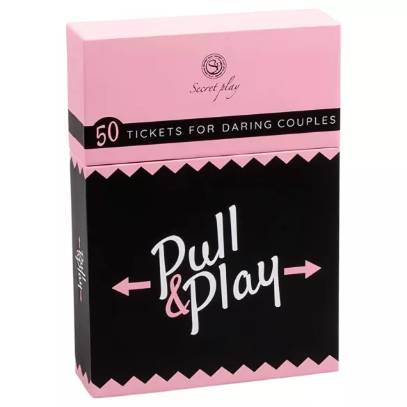 Secret Play Pull & Play - erotikus kártyajáték pároknak (50 kártya) - 7 nyelven