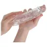 Addicted Toys - péniszköpeny heregyűrűvel - 23 cm (átlátszó)